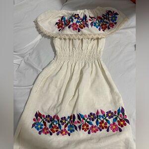 Mexican embroidered dress